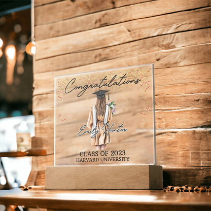 Personalized Graduation Plaque – Class of 2024 College Grad Gift – view 8