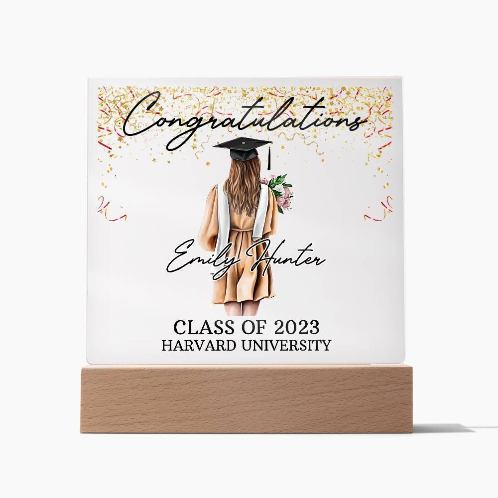 Personalized Graduation Plaque | Class of 2024 College Grad Gift | Custom Graduation Gift for Daughter | High School Grad Keepsake