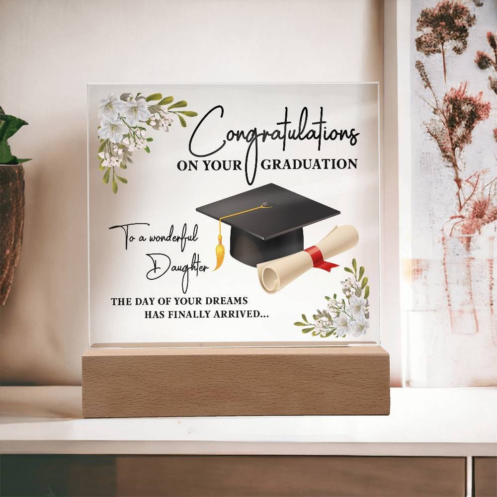 Custom Graduation Gift for Daughter | Class of 2024 High School and College Graduation | Personalized Daughter Grad Gift, University Grad