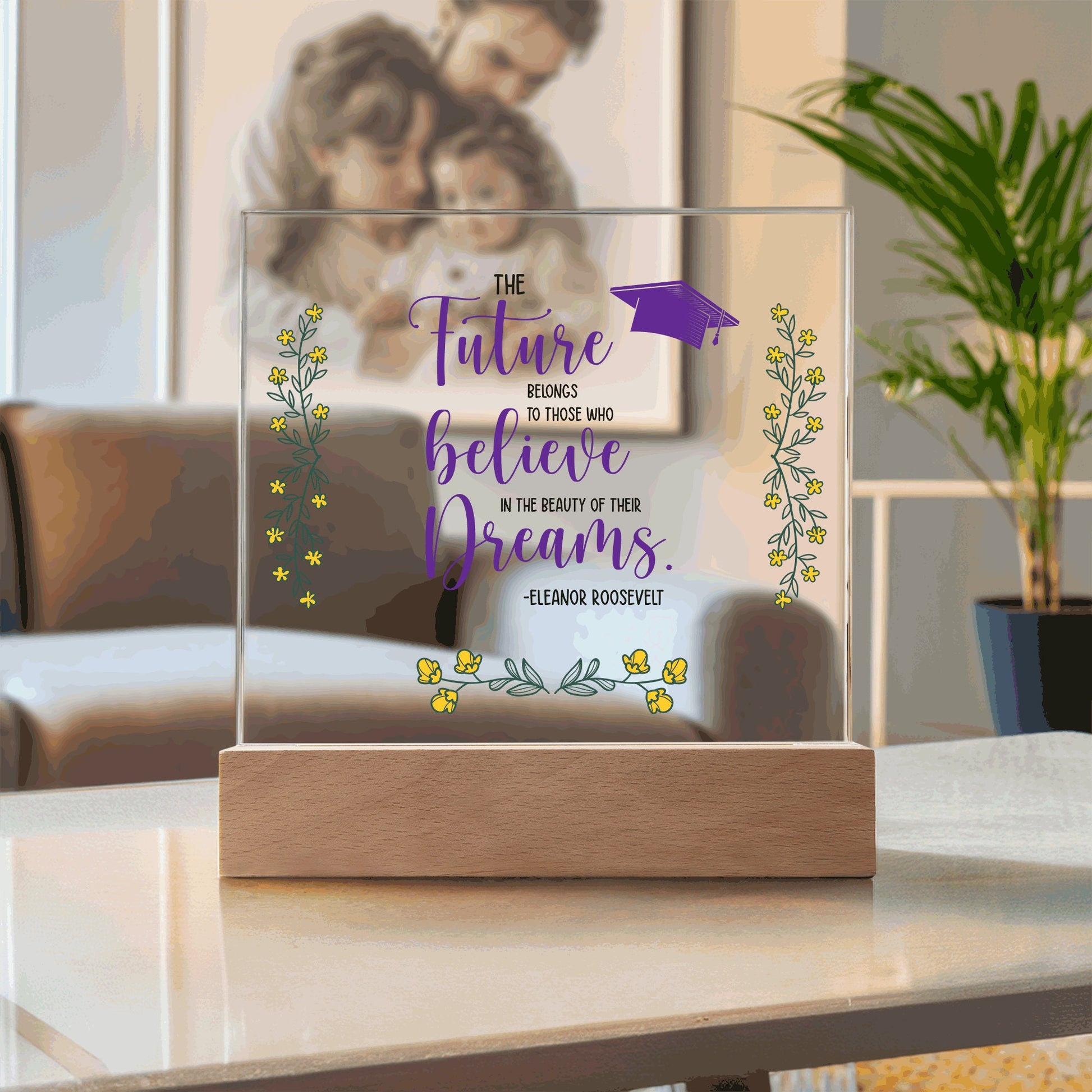 Personalized Graduation Plaque – Class of 2024 High School Grad Gift – view 9