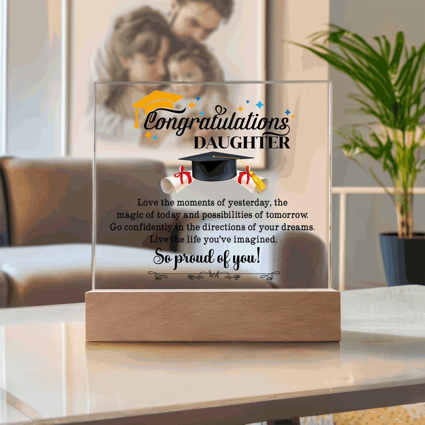 Graduation Plaque for Daughter – graduation gift – view 6