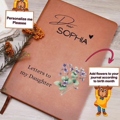 Letters to my Daughter Vegan Leather Journal – Daughter gift