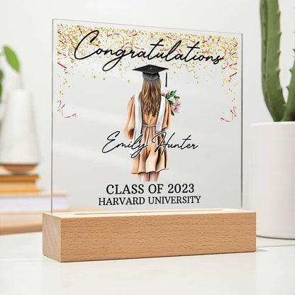 Personalized Graduation Plaque – Class of 2024 College Grad Gift