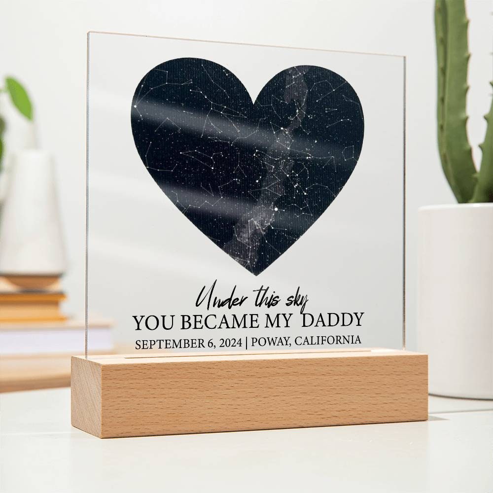 First Time Dad Gift, New Dad Gift, Daddy to Be Gift, Pregnancy Gift from Bump, pregnancy gift, new father gift ideas new born Acrylic plaque