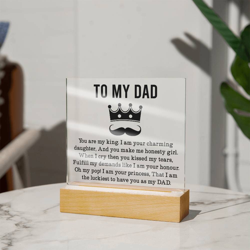 Dad Personalized Acrylic Plaque – Gift for Dad – view 3
