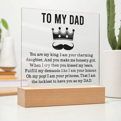 Dad Personalized Acrylic Plaque – Gift for Dad