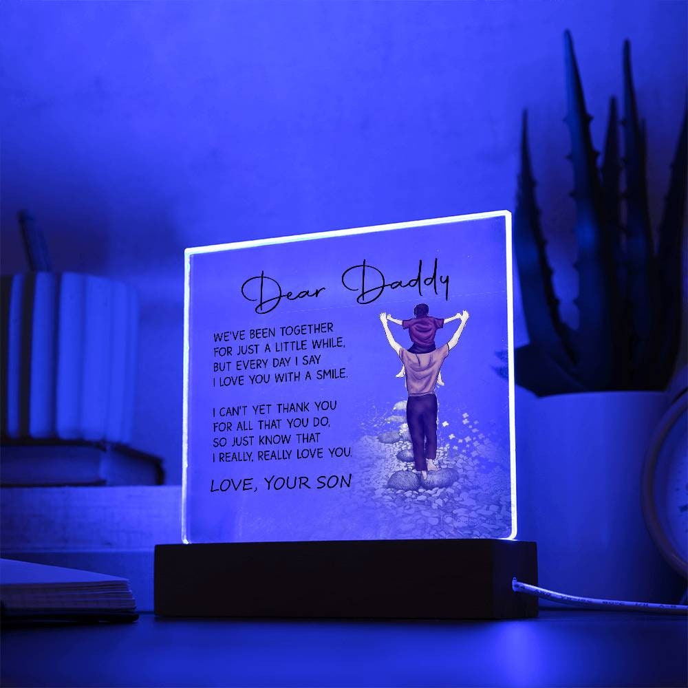Dear Daddy Personalized Acrylic Plaque – Gift for Dad – view 10