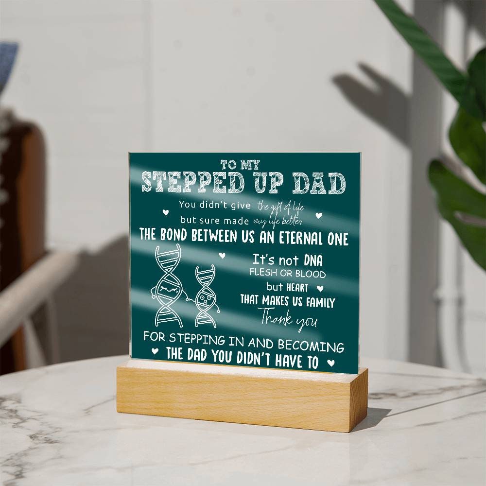 To my Stepped up Dad – Step Father Appreciation gift – view 7
