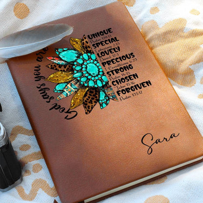 God Says Positive Affirmations Journal – Gift for Church friends – view 2