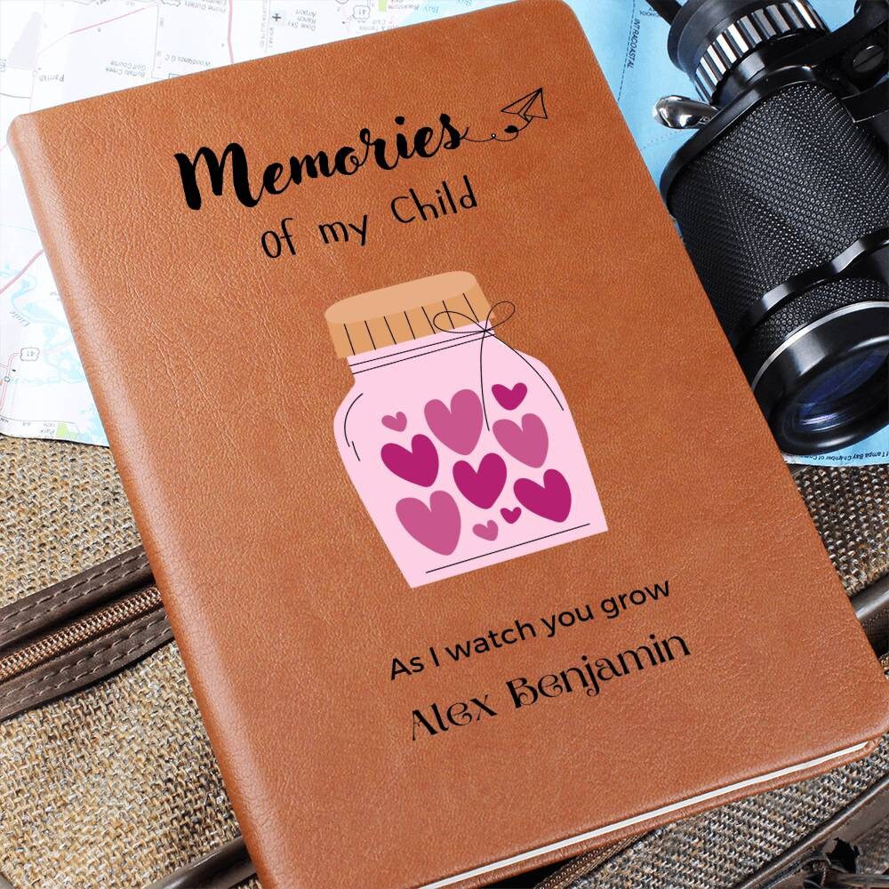 Memories of my child As I watch you grow personalized vegan leather – view 8