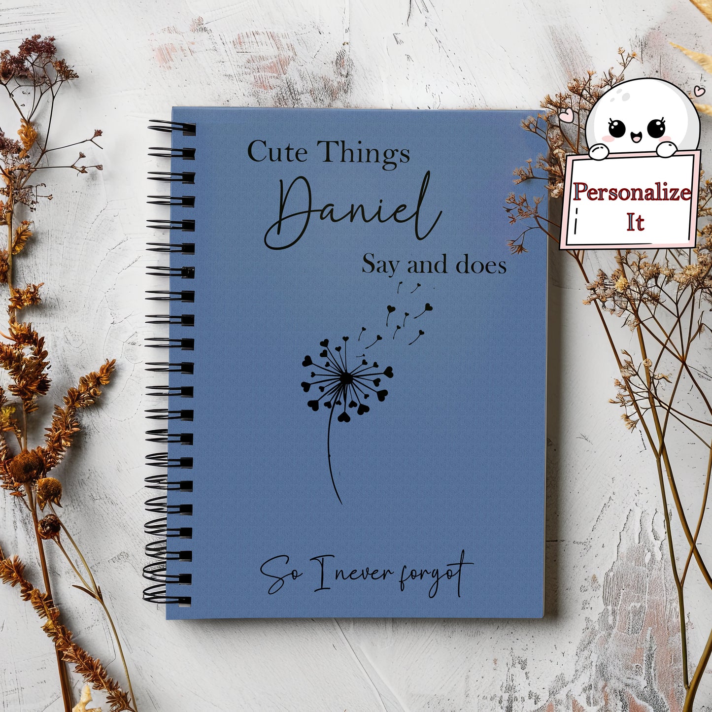 Cute Things My Kid Says and Does Notebook - Spiral Child Journal, New Mom Gift, Letters to My Son, Baby Keepsake Journal