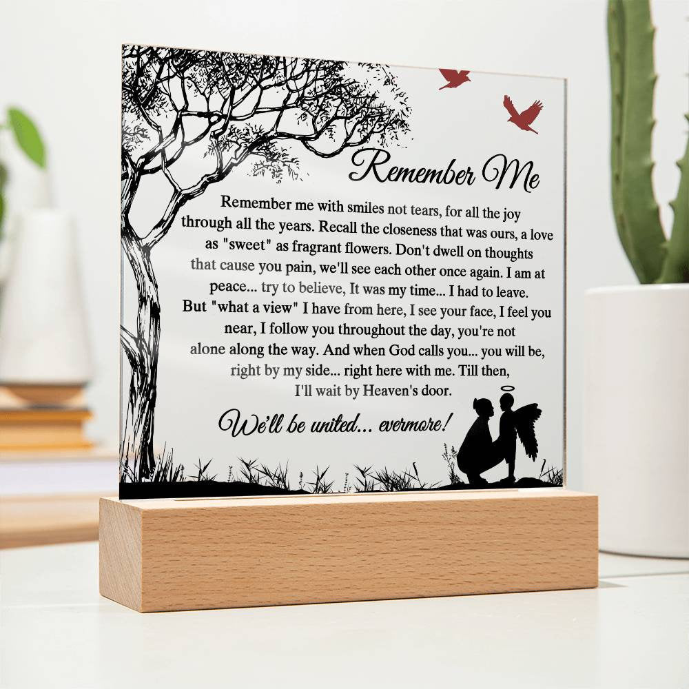 Remember me Baby Loss Memorial Plaque Baby Stillborn Gift for Mom Miscarriage Gift Infant Loss Gifts Stillbirth Memorial Sign Angel Baby Los