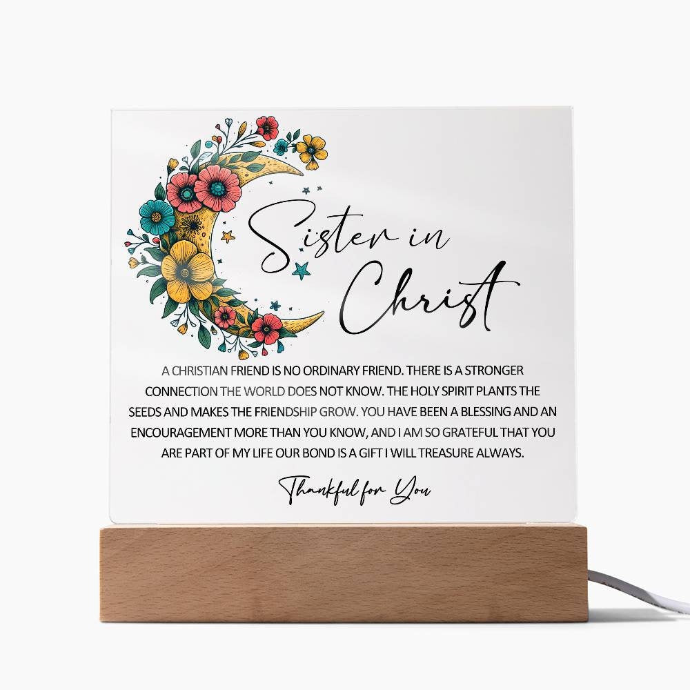 Sister in Christ Friendship Christmas Gift Christian Thank you Friend Gift Faith Gifts for Friend Religious Friendship Gift for Mentor Faith