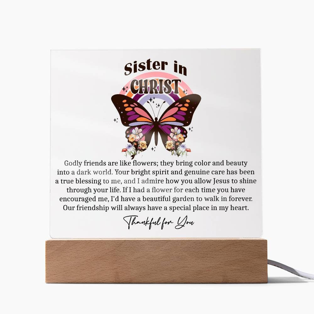 Sister in Christ Christian Friendship Gift Christian Birthday Gift for Friend Religious Christmas Friendship Gift for Mentor Faith Gifts for