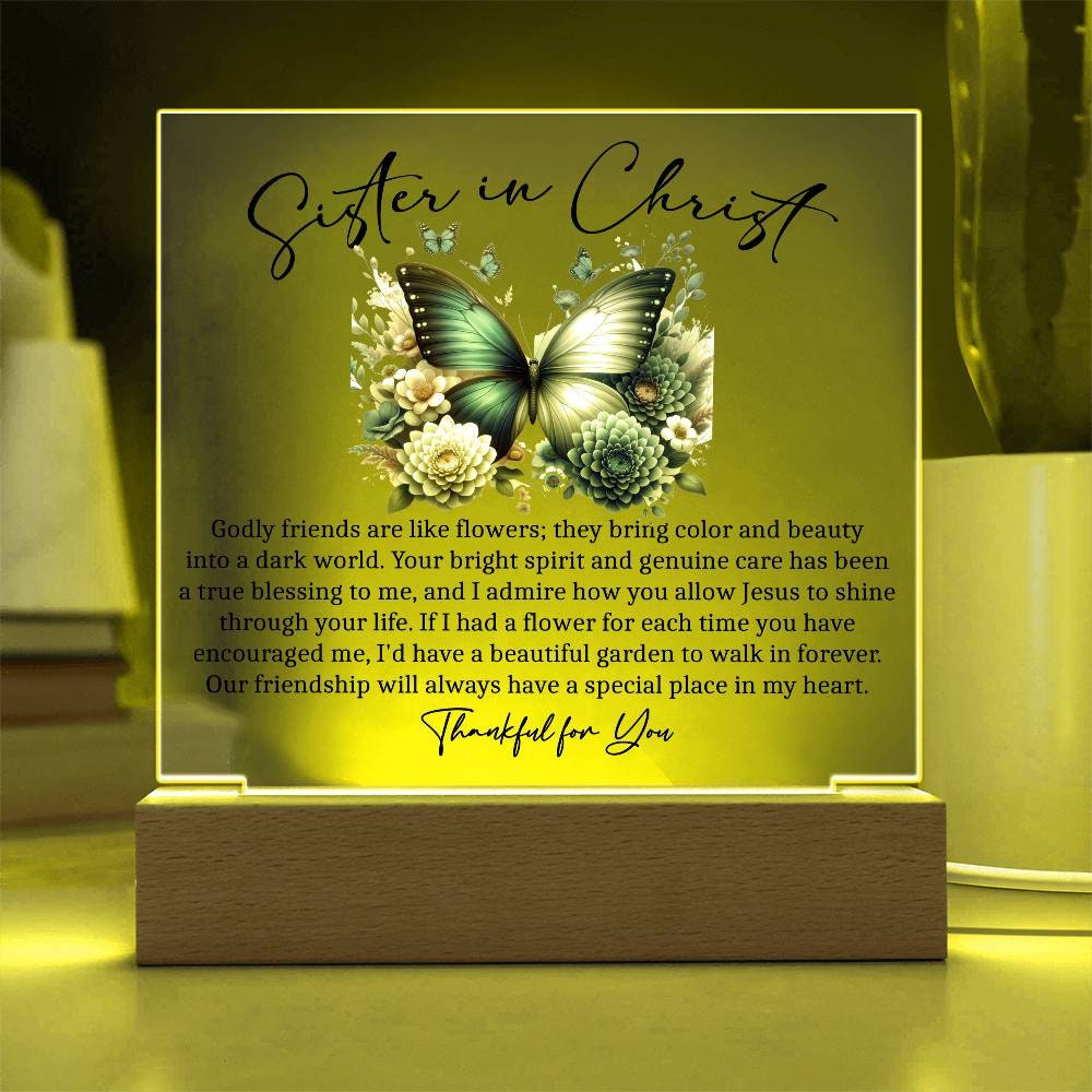 Sister in Christ Friendship Gift Christian Christmas gift Thank you Friend Gift Faith Gifts for Friend, for Church Members, for Religious