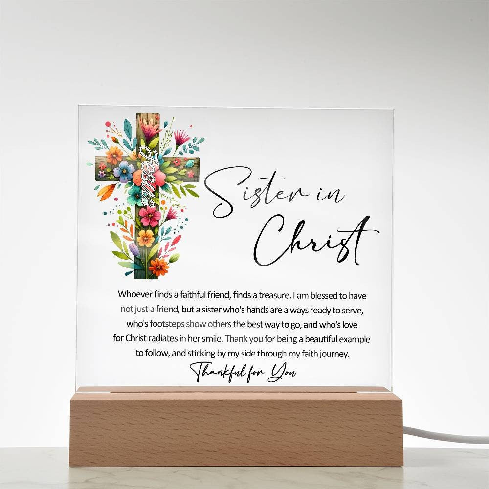 Sister in Christ Friendship Gift, Christmas Christian gift, Thank you Friend Gift Faith Gifts for Friend Christian Gifts Women Friendship Gi