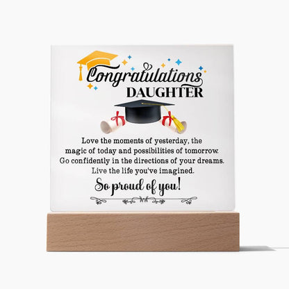 Graduation Plaque for Daughter – graduation gift – view 7