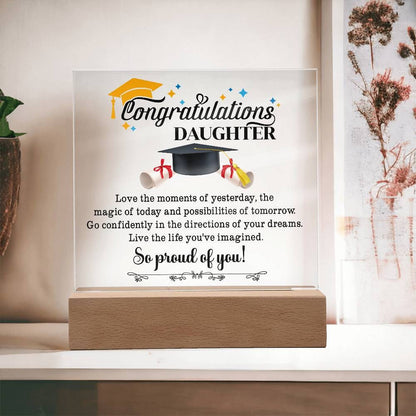 Graduation Plaque for Daughter – graduation gift – view 3