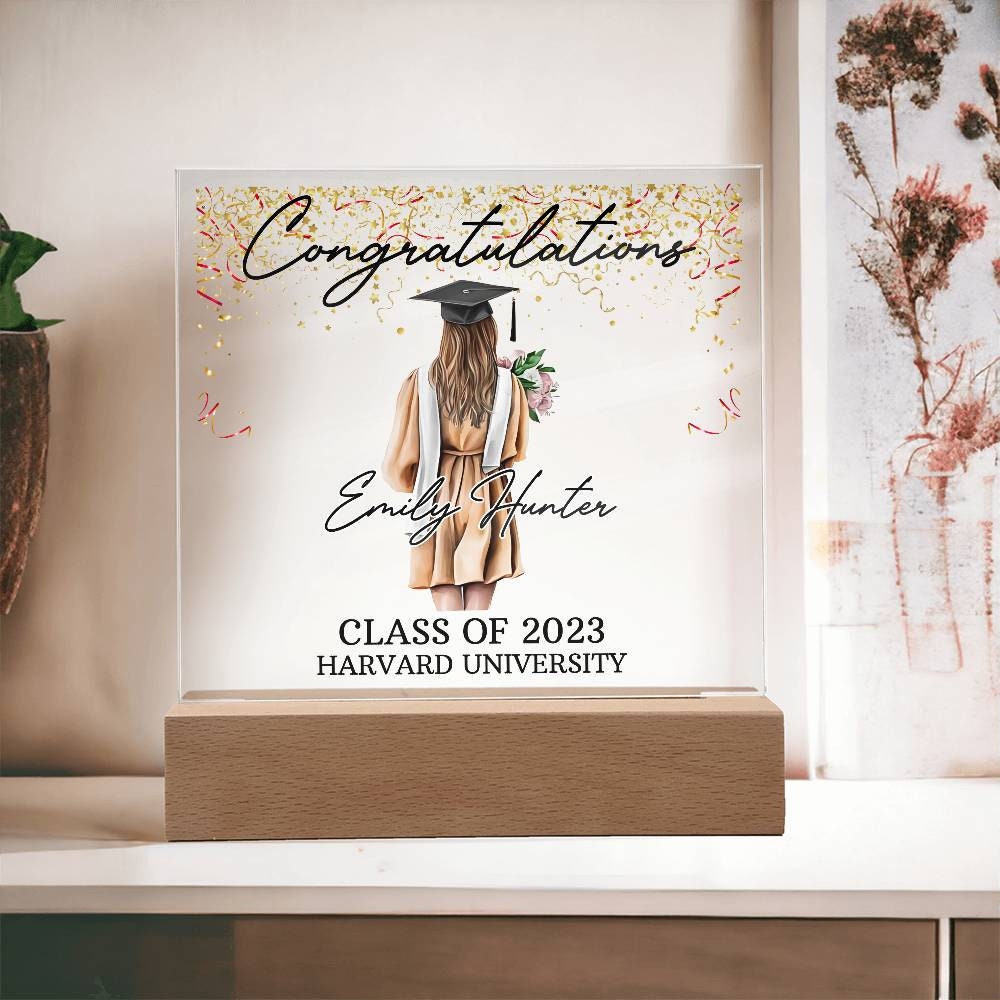 Personalized Graduation Plaque | Class of 2024 College Grad Gift | Custom Graduation Gift for Daughter | High School Grad Keepsake