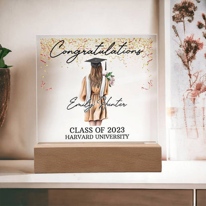 Personalized Graduation Plaque – Class of 2024 College Grad Gift – view 2