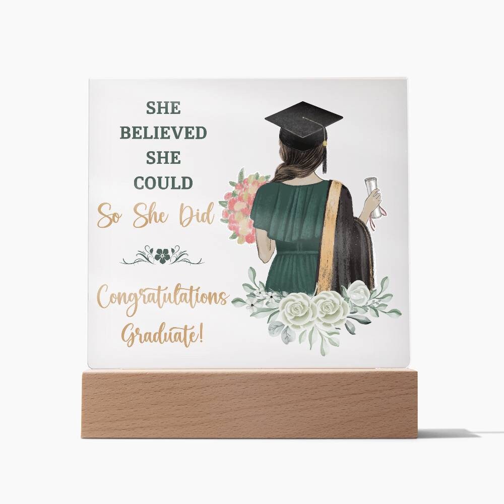 She Believed Graduation Gift for Daughter – Graduate gift – view 7