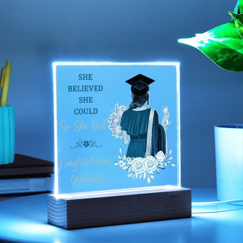 She Believed Graduation Gift for Daughter | Class of 2024 College Grad | Custom Grad for High School Graduation | Graduate gift