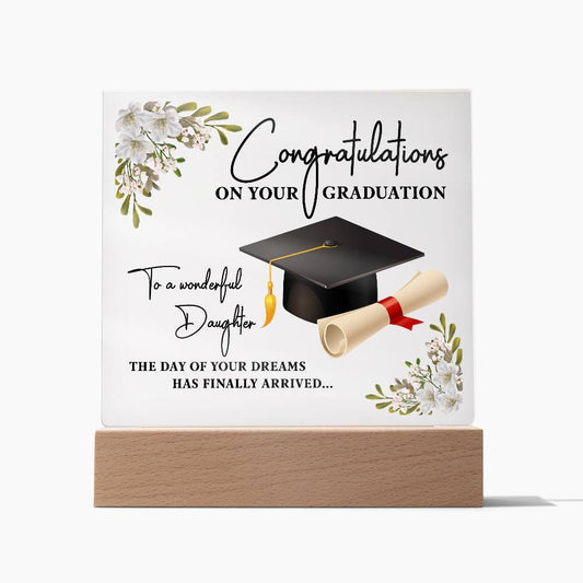 Custom Graduation Gift for Daughter | Class of 2024 High School and College Graduation | Personalized Daughter Grad Gift, University Grad