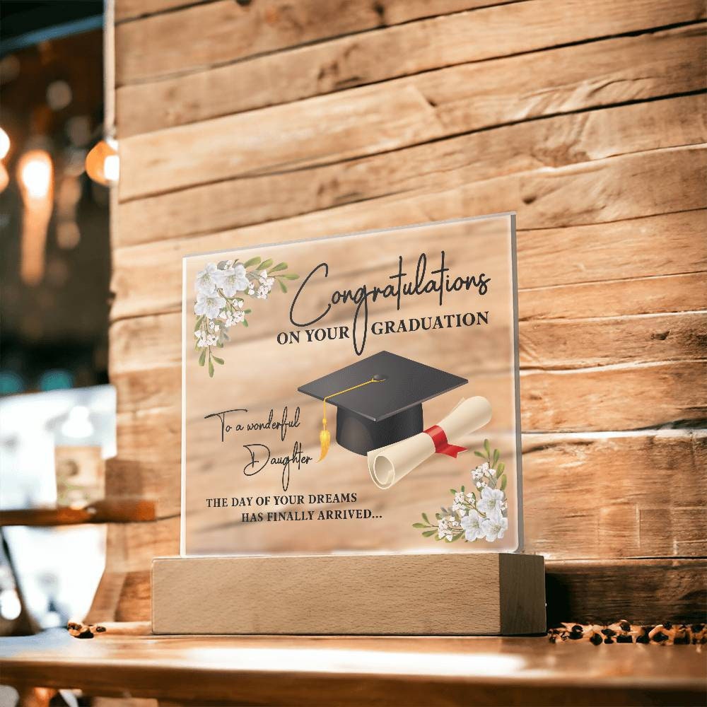 Custom Graduation Gift for Daughter | Class of 2024 High School and College Graduation | Personalized Daughter Grad Gift, University Grad