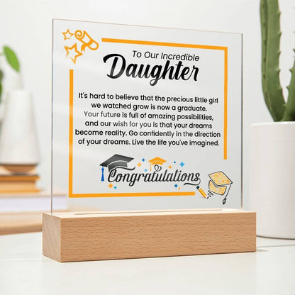 Personalized Graduation Plaque for Daughter