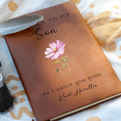 Letters to my Son Personalized Leather Journal – Father Son Gift – view 7