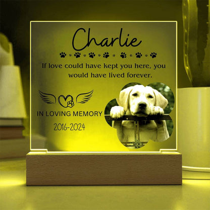 Pet memorial custom picture frame Plaque for pet remembrance – view 5