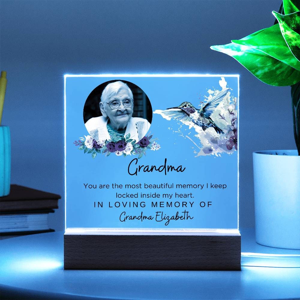 Grandma memorial plaque for grandmother remembrance gift In loving – view 9