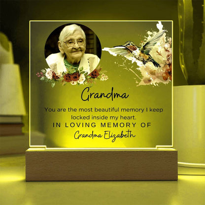 Grandma memorial plaque for grandmother remembrance gift In loving – view 4