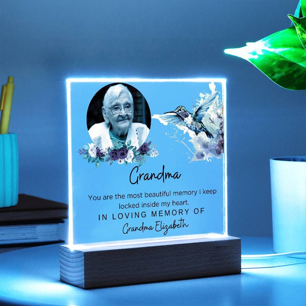 Grandma memorial plaque for grandmother remembrance gift In loving – view 7