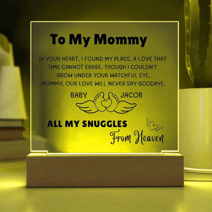 Loss of child sympathy miscarriage memorial plaque gift for mommy – view 5