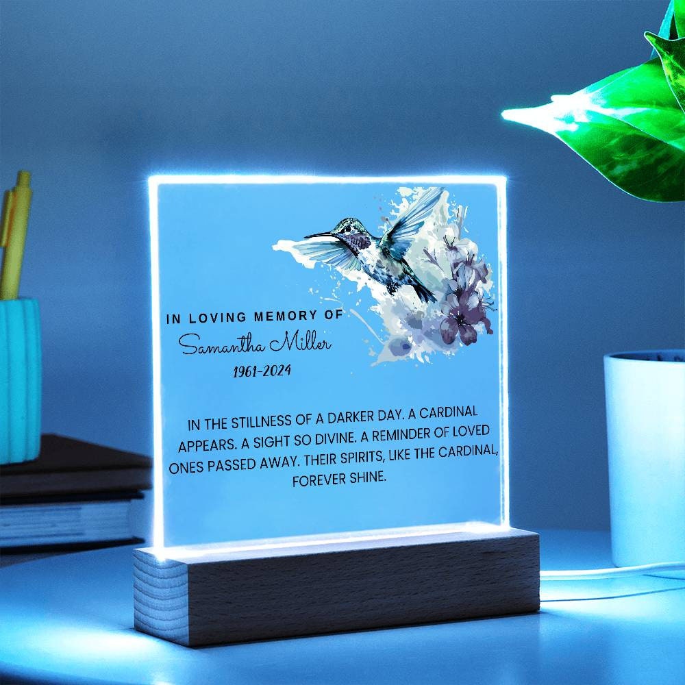 Loss of Loved Ones Memorial Acrylic Plaque – In Loving Memory Gift – view 8