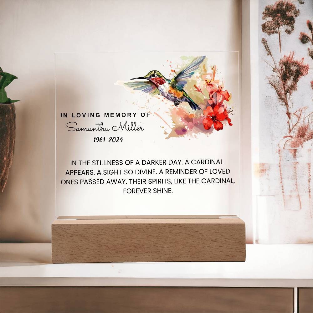 Loss of Loved Ones Memorial Acrylic Plaque – In Loving Memory Gift – view 7