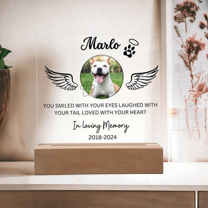 Custom Pet Memorial Photo Frame with Name and Dates - Personalized – view 3