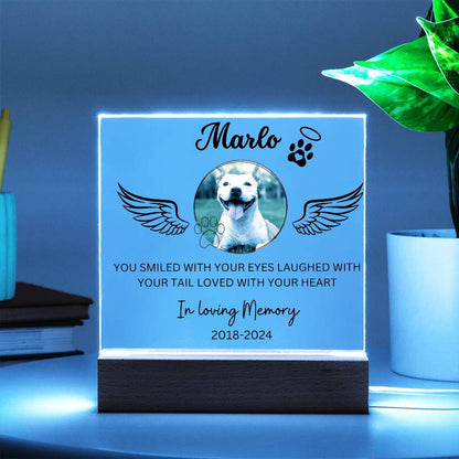Custom Pet Memorial Photo Frame with Name and Dates - Personalized – view 4