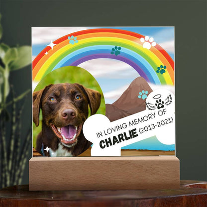 Custom photo dog memorial acrylic plaque – view 8