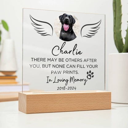 Pet loss custom memorial plaque in memory of pet remembrance gift – view 4