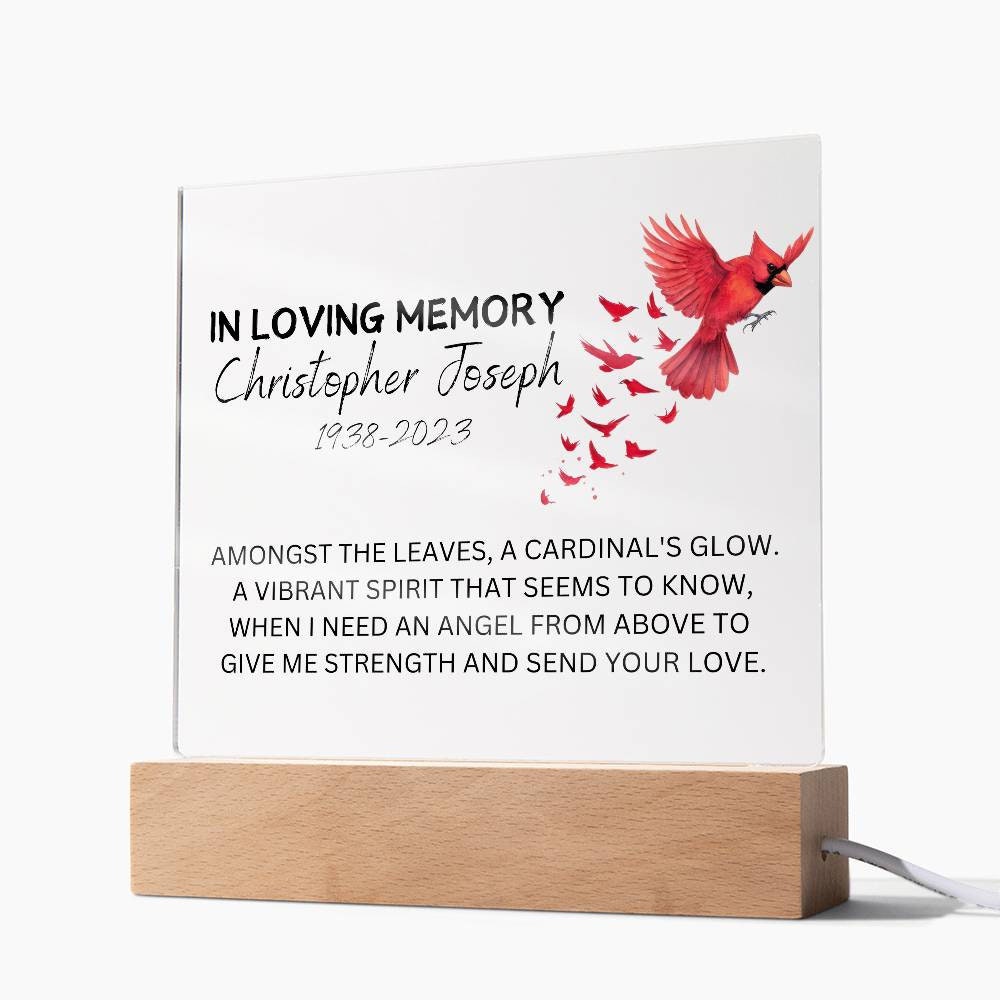 Personalized Memorial Plaque for Loss of Loved One – Sympathy gift – view 8