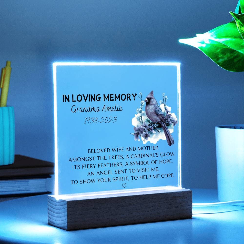 Beloved wife and mother Memorial Plaque for Loss of Loved One – view 7
