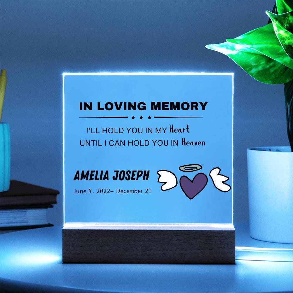 I'll hold you Baby Memorial Plaque - Infant Loss Keepsake – Angel Baby – view 3