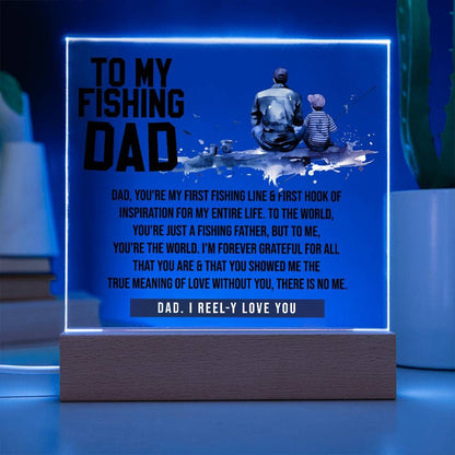 To my Fishing Dad custom Acrylic Plaque – gift for dad – view 10