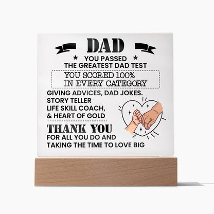 Dad Personalized Acrylic Plaque – Gifts for Daddy – view 3