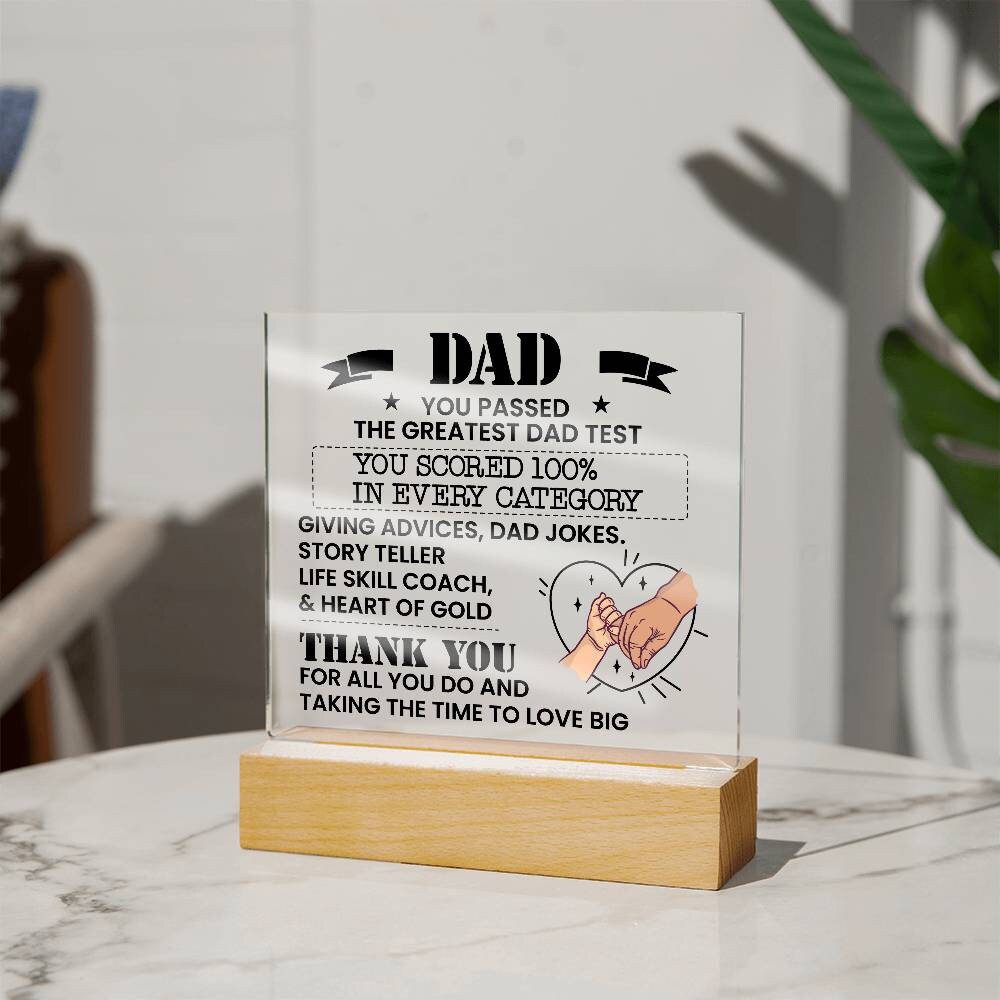 Dad Personalized Acrylic Plaque – Gifts for Daddy – view 6