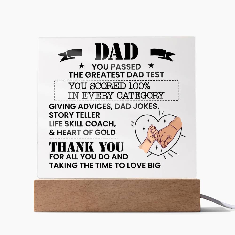 Dad Personalized Acrylic Plaque – Gifts for Daddy – view 9