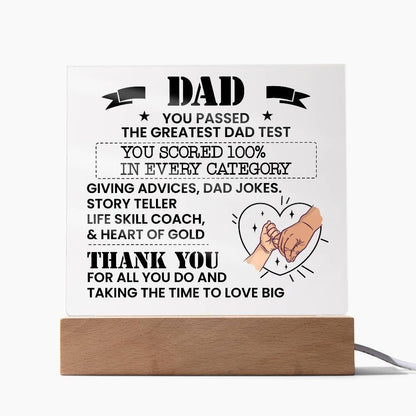 Dad Personalized Acrylic Plaque – Gifts for Daddy – view 9