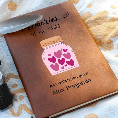 Memories of my child As I watch you grow personalized vegan leather – view 4